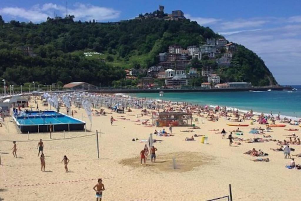 Apartamento A 5Min De La Playa De Ondarreta San Sebastián Eksteriør bilde