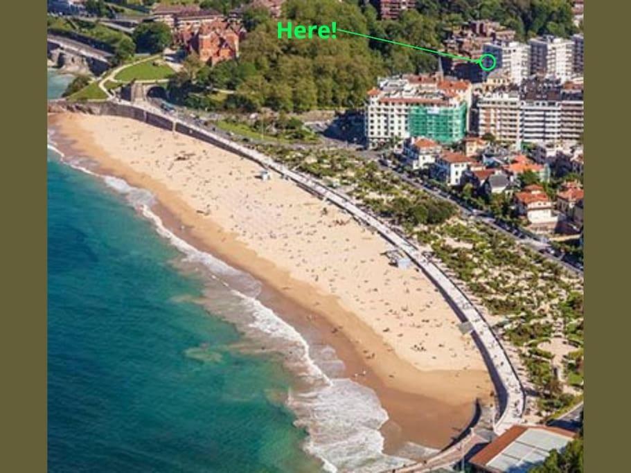 Apartamento A 5Min De La Playa De Ondarreta San Sebastián Eksteriør bilde